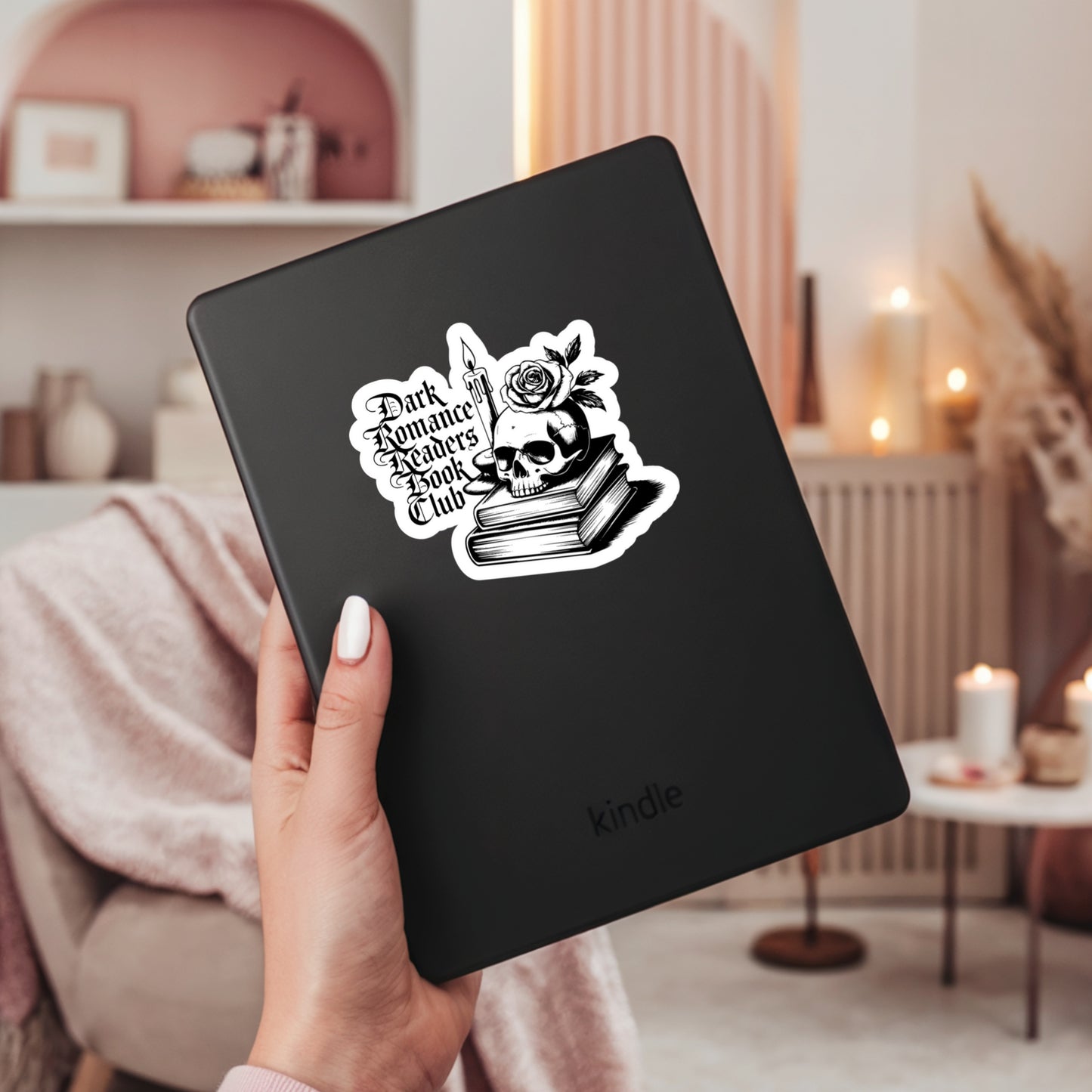 Dark Romance Readers Club – 3" Waterproof Bookish Sticker with Holo Overlay – Reading, Books, Reader Gift, Book Lover