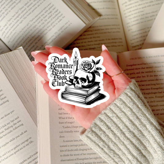Dark Romance Readers Club – 3" Waterproof Bookish Sticker with Holo Overlay – Reading, Books, Reader Gift, Book Lover