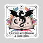 Obsessed with Dragons and Dark Lords Romantasy – 3" Waterproof Bookish Sticker with Holo Overlay – Reading, Books, Reader Gift, Book Lover