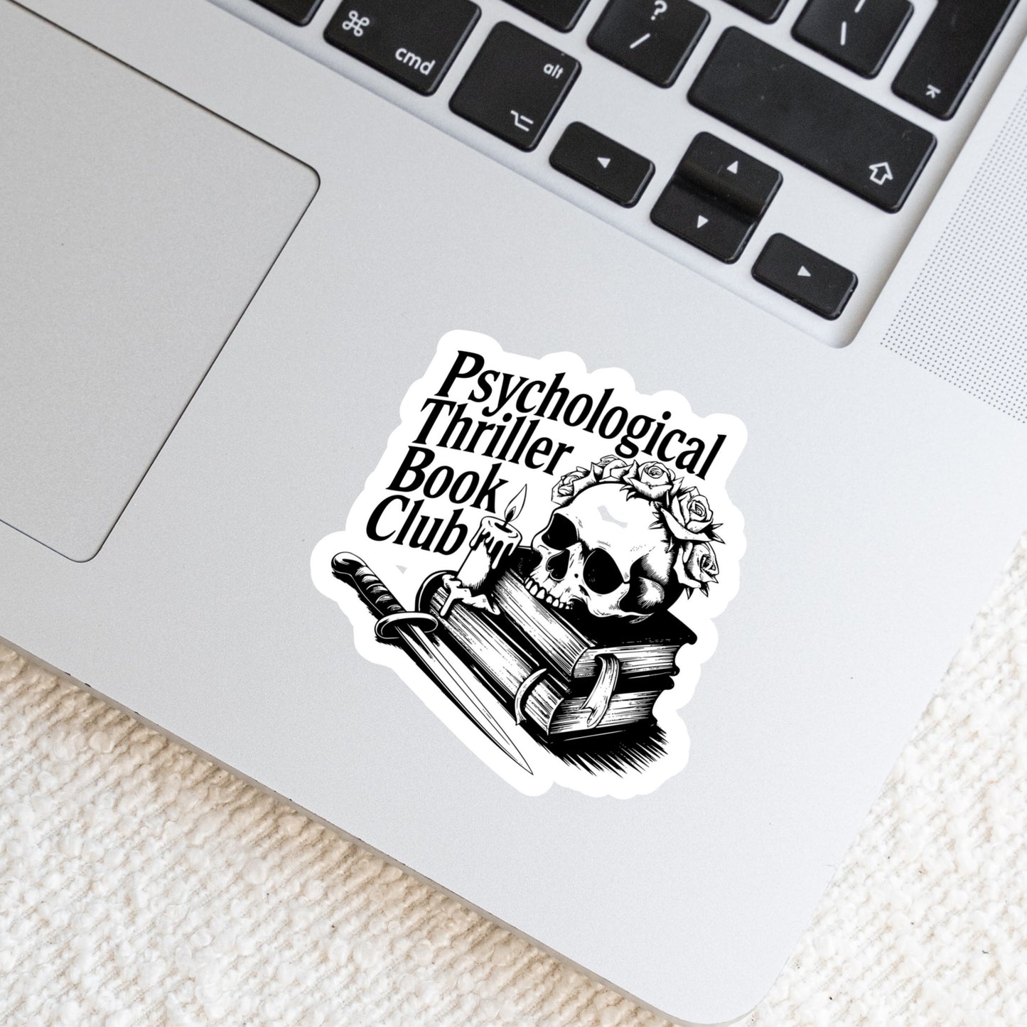 Psychological Thriller Book Club – 3" Waterproof Bookish Sticker with Holo Overlay – Reading, Books, Reader Gift, Book Lover