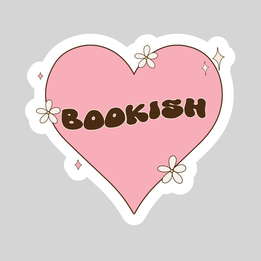 Bookish Heart – 3" Waterproof Bookish Sticker with Holo Overlay – Reading, Books, Reader Gift, Book Lover
