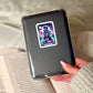 Brains Before Books Tarot Card Sticker – 3" Waterproof Bookish Sticker with Holo Overlay – Reading, Books, Reader Gift, Book Lover