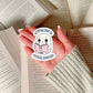 Crying Over Fictional Characters Ghost – 3" Waterproof Bookish Sticker with Holo Overlay – Reading, Books, Reader Gift, Book Lover