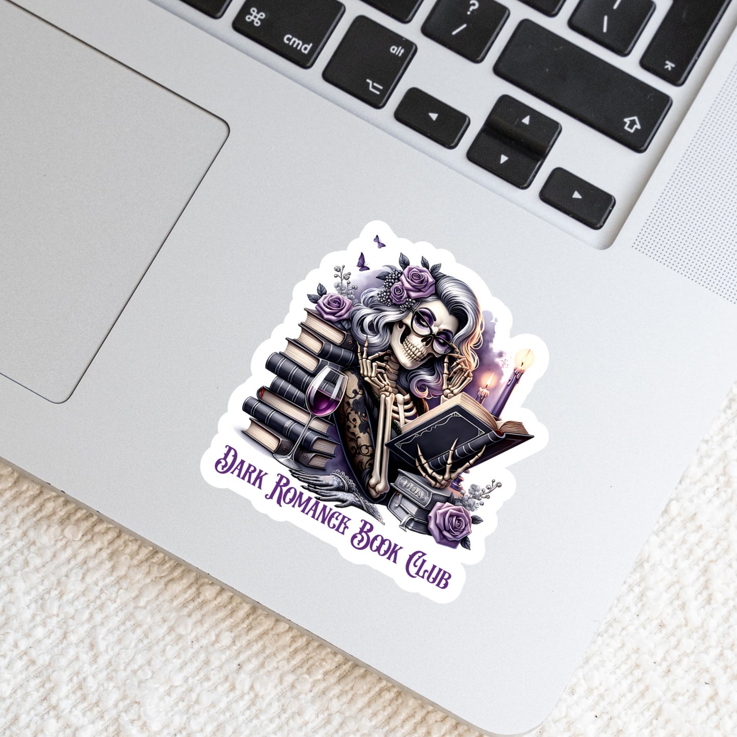 Dark Romance Book Club – 3" Waterproof Bookish Sticker with Holo Overlay – Reading, Books, Reader Gift, Book Lover