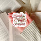 Deck the Shelves Christmas Sticker – 3" Waterproof Bookish Sticker with Holo Overlay – Reading, Books, Reader Gift, Book Lover