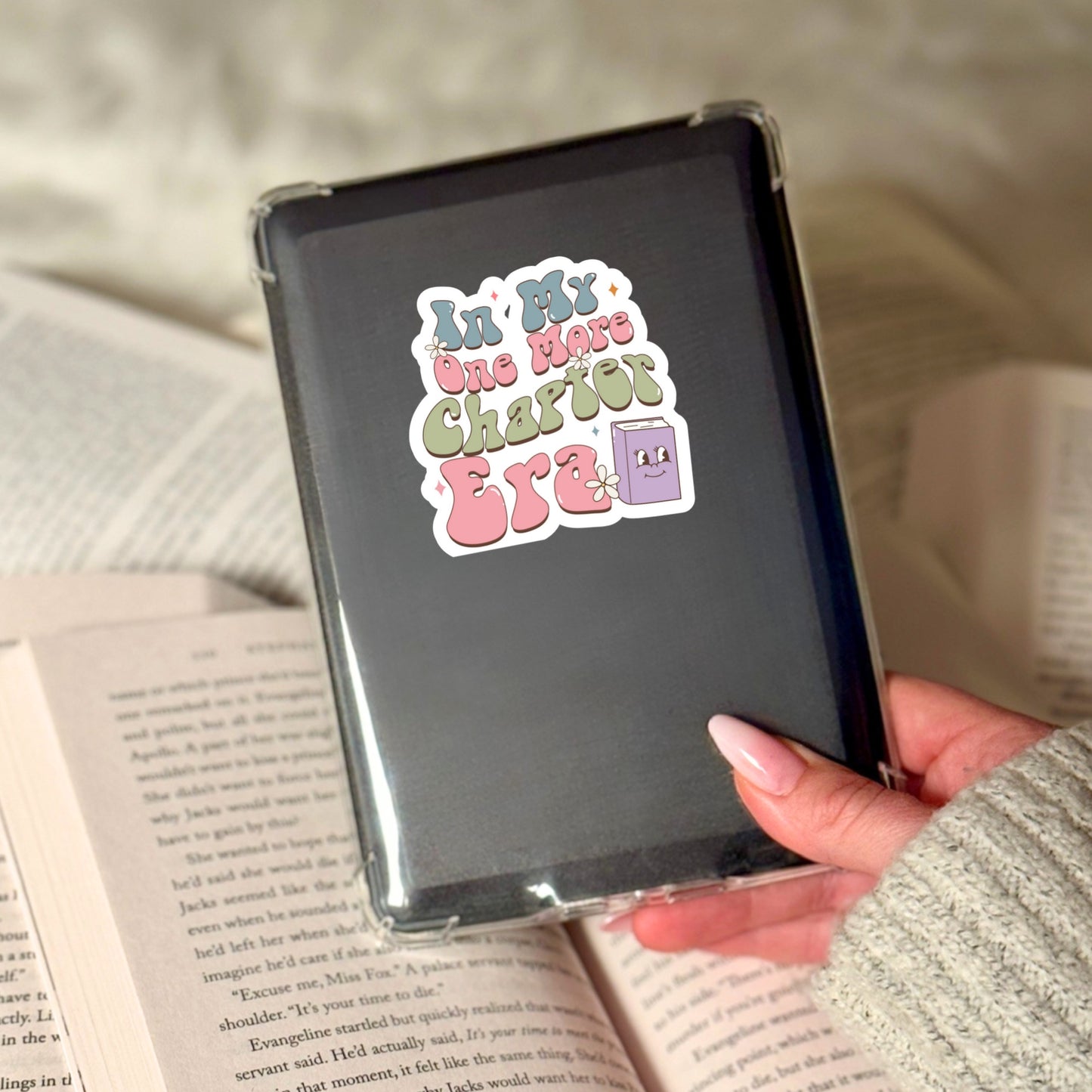 In My One Room Chapter Era Book Reading Sticker – 3" Waterproof Bookish Sticker with Holo Overlay – Reading, Books, Reader Gift, Book Lover, Bookstore
