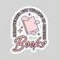 Introverted But Willing to Discuss Books Book Reader Sticker – 3" Waterproof Bookish Sticker with Holo Overlay – Book Lover, Bookstore Merch