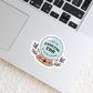 I See an Endless TBR in Your Future Book Reader Sticker – 3" Waterproof Bookish Sticker with Holo Overlay – Reading, Books, Reader Gift, Book Lover, Bookstore Merch