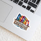 Librarian Book Reader Sticker – 3" Waterproof Bookish Sticker with Holo Overlay – Reading, Books, Reader Gift, Book Lover, Bookstore Merch