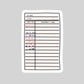 Library Card Due DateBook Reader Sticker – 3" Waterproof Bookish Sticker with Holo Overlay - Reader Gift, Book Lover, Bookstore Merch