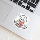 Not Ghosting You Just Reading Book Reader Sticker – 3" Waterproof Bookish Sticker with Holo Overlay – Reading, Books, Reader Gift, Book Lover, Bookstore Merch