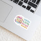Pretty Girls Read Books Book Reader Sticker – 3" Waterproof Bookish Sticker with Holo Overlay – Reading, Books, Reader Gift, Book Lover, Bookstore Merch
