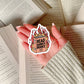 Read Banned Books Book Reader Sticker – 3" Waterproof Bookish Sticker with Holo Overlay – Reading, Books, Reader Gift, Book Lover, Bookstore Merch