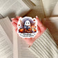 Reading is My Favorite Haunting Ghost Halloween Book Reader Sticker – 3" Waterproof Bookish Sticker with Holo Overlay – Reading, Books, Reader Gift, Book Lover, Bookstore Merch