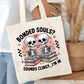 Bonded Souls Bookish Tote Bag – Reading Tote for Book Lovers – Book Reader Bag - Romance Reader Tote - Book Store Merchandise