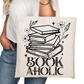 Bookaholic Bookish Tote Bag – Reading Tote for Book Lovers – Book Reader Bag - Romance Reader Tote - Book Store Merchandise