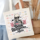 Book Hangover Again Bookish Tote Bag – Reading Tote for Book Lovers – Book Reader Bag - Romance Reader Tote - Book Store Merchandise