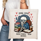 Drink Coffee Avoid People Read Books Bookish Tote Bag – Reading Tote for Book Lovers – Book Reader Bag - Book Store Merchandise