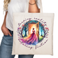 Leaving Reality Entering Fiction Bookish Tote Bag – Reading Tote for Book Lovers – Book Reader Bag - Romance Reader Tote - Book Store Merchandise