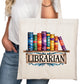 LIBRARIAN Bookish Tote Bag – Reading Tote for Book Lovers – Book Reader Bag - Romance Reader Tote - Book Store