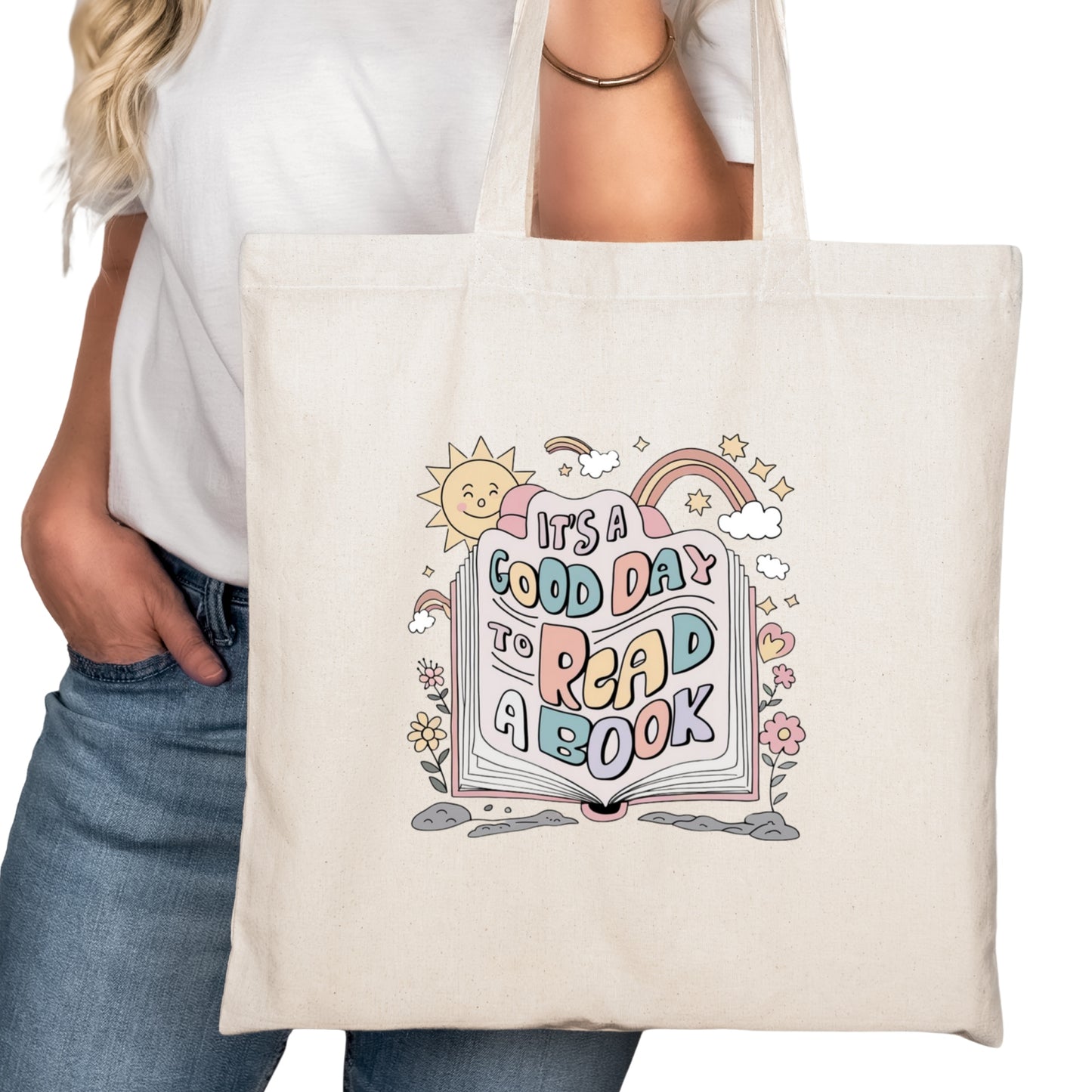 It's a Good Day to Read a Books Bookish Tote Bag – Reading Tote for Book Lovers – Book Reader Bag - Romance Reader Tote - Book Store