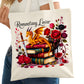 Romantasy Lover Dragon Bookish Tote Bag – Reading Tote for Book Lovers – Book Reader Bag - Romance Reader Tote - Book Store