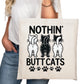 Nothing BUTT Cats Funny Cat Tote Bag – Reading Tote for Book Lovers – Book Reader Bag - Romance Reader Tote - Book Store
