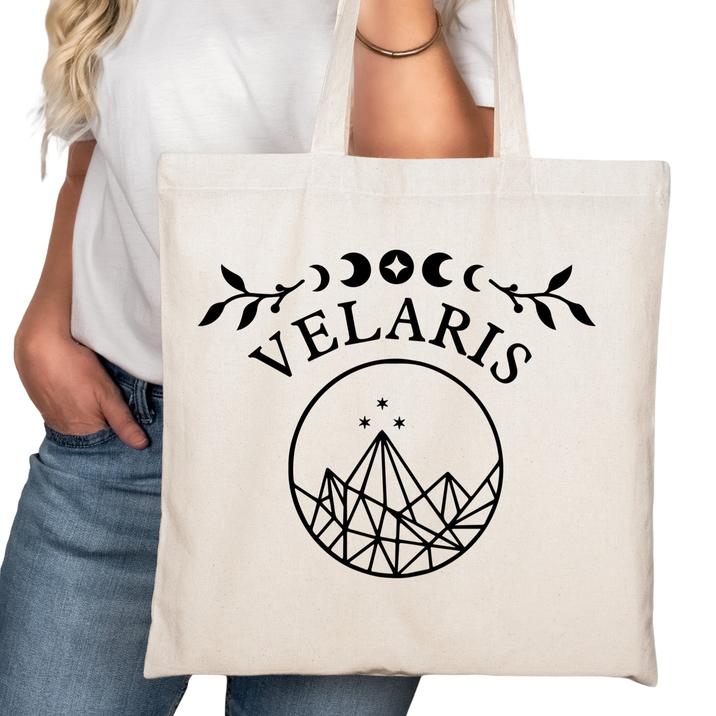 ACOTAR Velaris Bookish Tote Bag – Reading Tote for Book Lovers – Book Reader Bag - Romance Reader Tote - Book Store