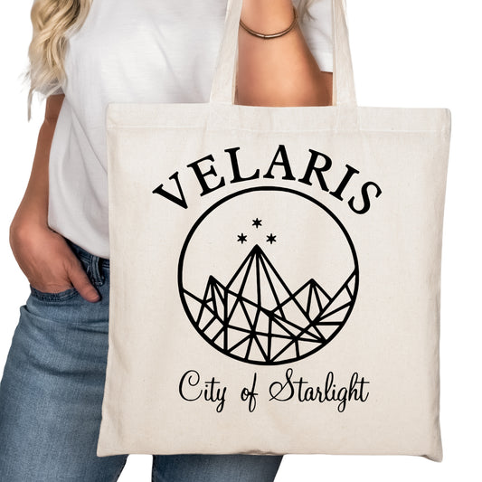 ACOTAR Vearis City of Starlight Bookish Tote Bag – Reading Tote for Book Lovers – Book Reader Bag - Romance Reader Tote - Book Store