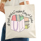 All That and a Freakin Bag of Books Bookish Tote Bag – Reading Tote for Book Lovers – Book Reader Bag - Romance Reader Tote - Book Store