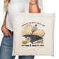 Into the Library I go  Bookish Tote Bag – Reading Tote for Book Lovers – Book Reader Bag - Romance Reader Tote - Book Store