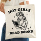 Got Girls Read Books Retro Bookish Tote Bag – Reading Tote for Book Lovers – Book Reader Bag - Romance Reader Tote - Book Store