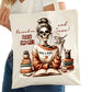 Raised on Book Smarts and Sass Bookish Tote Bag – Reading Tote for Book Lovers – Book Reader Bag - Romance Reader Tote - Book Store