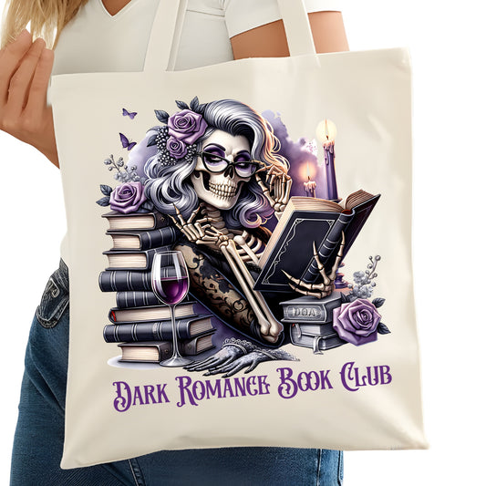 Dark Romance Book Club Bookish Tote Bag – Reading Tote for Book Lovers – Book Reader Bag - Romance Reader Tote - Book Store