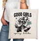 Good Girls Read Spicy Books Bookish Tote Bag – Reading Tote for Book Lovers – Book Reader Bag - Romance Reader Tote - Book Store