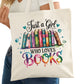 Just a Girl Who Loves Books Bookish Tote Bag – Reading Tote for Book Lovers – Book Reader Bag - Romance Reader Tote - Book Store