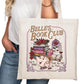 Belle's Book CLub Bookish Tote Bag – Reading Tote for Book Lovers – Book Reader Bag - Romance Reader Tote - Book Store
