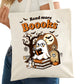 Read More BOOOKS Spooky Ghost Bookish Tote Bag – Reading Tote for Book Lovers – Book Reader Bag - Romance Reader Tote - Book Store