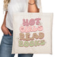 Hot Girls Read Books Bookish Tote Bag – Reading Tote for Book Lovers – Book Reader Bag - Romance Reader Tote - Book Store