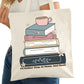 Id Rather Stay at Home Bookish Tote Bag – Reading Tote for Book Lovers – Book Reader Bag - Romance Reader Tote - Book Store