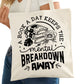 A Book a Day Keeps the Mental Breakdown Away Bookish Tote Bag – Reading Tote for Book Lovers - Romance Reader Tote - Book Store
