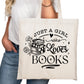Just a Girl Who Loves Books Bookish Tote Bag – Reading Tote for Book Lovers – Book Reader Bag - Romance Reader Tote - Book Store