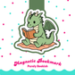 Magnetic Bookmark, Dragon Reading Books Laminated with Holographic Overlay, Waterproof, Bookstore Merch, Book Reader