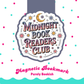 Magnetic Bookmark, Midnight Book Readers Club Laminated with Holographic Overlay, Waterproof, Bookstore Merch, Book Reader