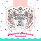 Magnetic Bookmark, My Book Boyfriend Has Wings Laminated with Holographic Overlay, Waterproof, Bookstore Merch, Book Reader