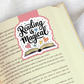 Magnetic Bookmark, Reading is Magical Laminated with Holographic Overlay, Waterproof, Bookstore Merch, Book Reader