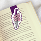 Magnetic Bookmark, True Crime Junkie Laminated with Holographic Overlay, Waterproof, Bookstore Merch, Book Reader