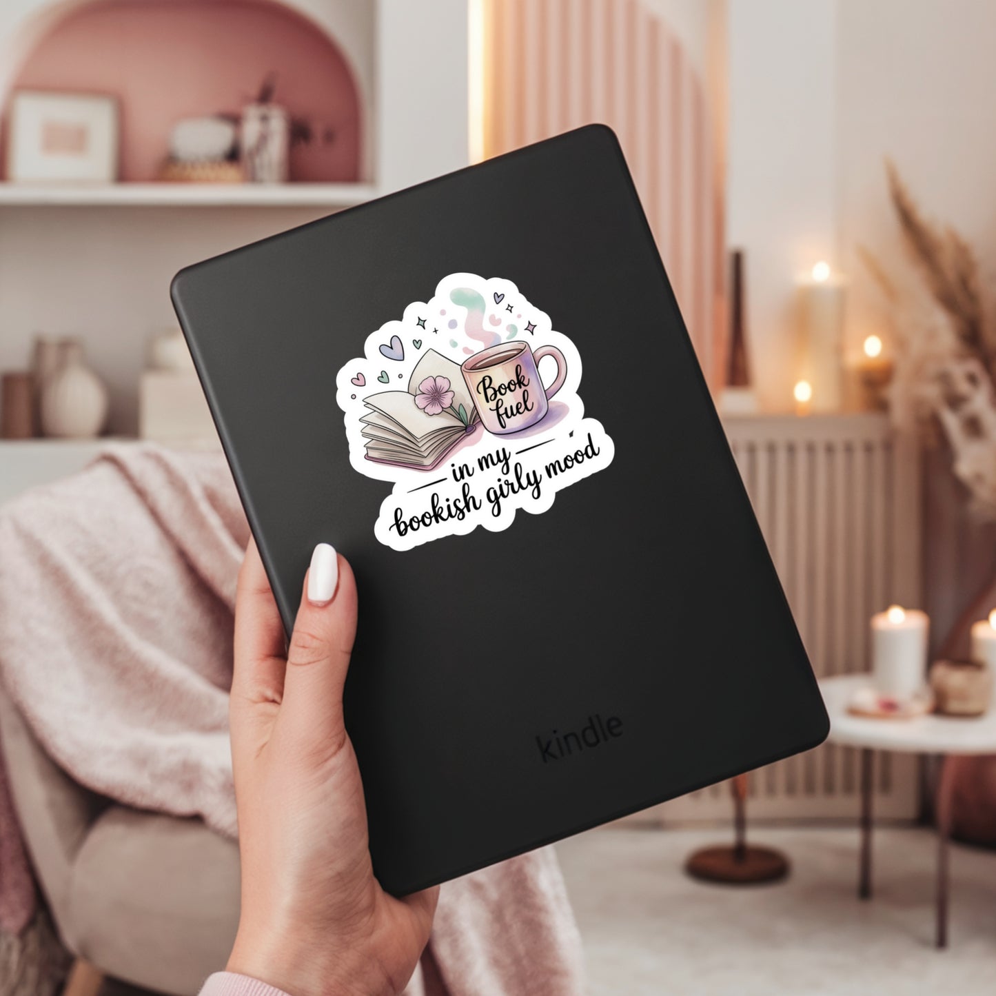 In My Bookish Girl Mood Book Reader Sticker – 3" Waterproof Bookish Sticker with Holo Overlay – Reading, Books, Reader Gift, Book Lover