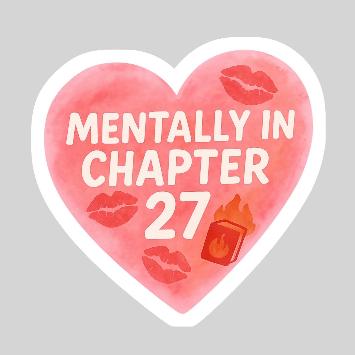 Mentally in Chapter 27 Book Reader Sticker – 3" Waterproof Bookish Sticker with Holo Overlay – Reading, Books, Book Lover, Bookstore