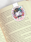Magnetic Bookmark, Read Books Be Kind Stay Weird Dragon Laminated with Holographic Overlay, Waterproof, Bookstore Merch, Book Reader